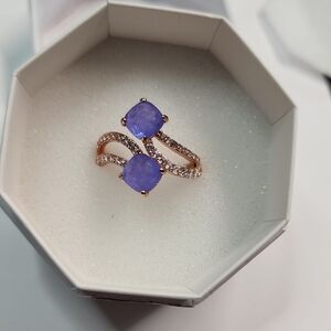 Bomb Party Ring Size 9 Elegant Purple Gemstone Ring